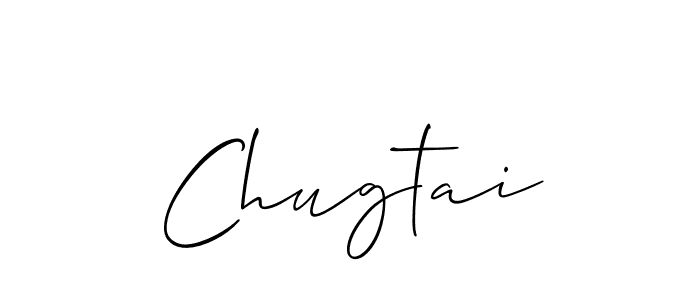 Create a beautiful signature design for name Chugtai. With this signature (Allison_Script) fonts, you can make a handwritten signature for free. Chugtai signature style 2 images and pictures png