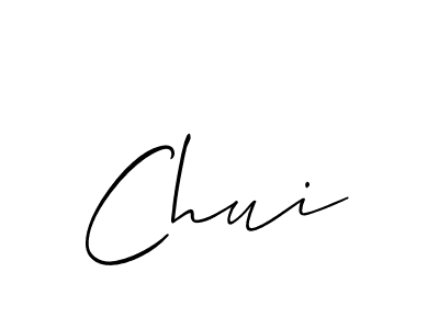 if you are searching for the best signature style for your name Chui. so please give up your signature search. here we have designed multiple signature styles  using Allison_Script. Chui signature style 2 images and pictures png