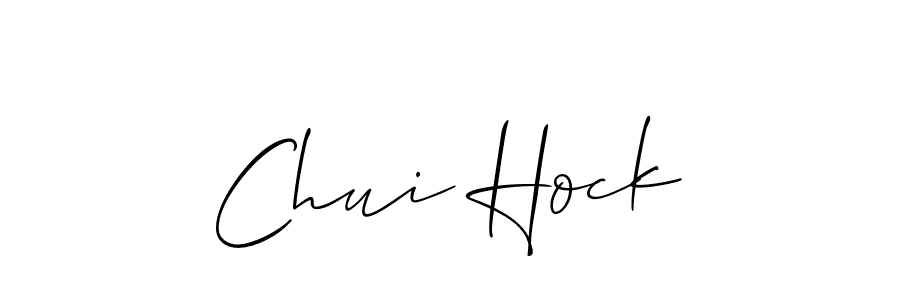 How to Draw Chui Hock signature style? Allison_Script is a latest design signature styles for name Chui Hock. Chui Hock signature style 2 images and pictures png