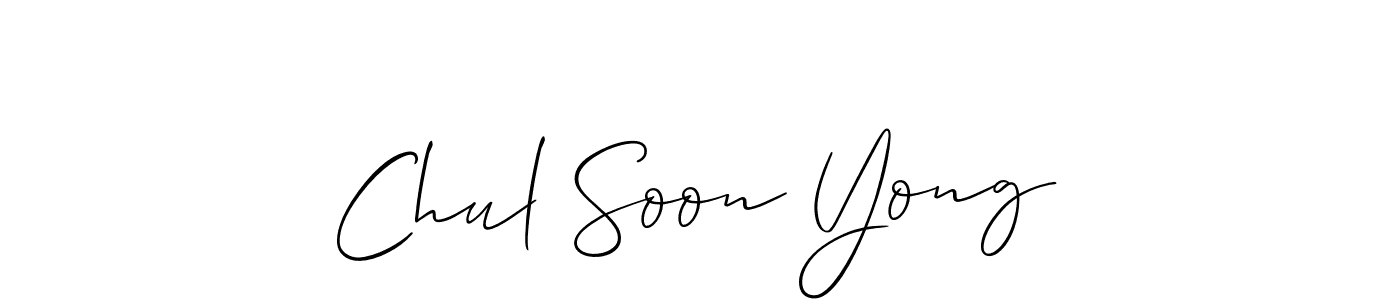 Make a beautiful signature design for name Chul Soon Yong. Use this online signature maker to create a handwritten signature for free. Chul Soon Yong signature style 2 images and pictures png