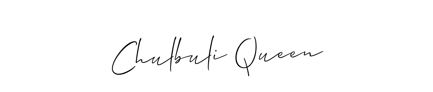 Check out images of Autograph of Chulbuli Queen name. Actor Chulbuli Queen Signature Style. Allison_Script is a professional sign style online. Chulbuli Queen signature style 2 images and pictures png