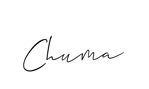 Similarly Allison_Script is the best handwritten signature design. Signature creator online .You can use it as an online autograph creator for name Chuma. Chuma signature style 2 images and pictures png