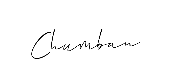 You should practise on your own different ways (Allison_Script) to write your name (Chumban) in signature. don't let someone else do it for you. Chumban signature style 2 images and pictures png