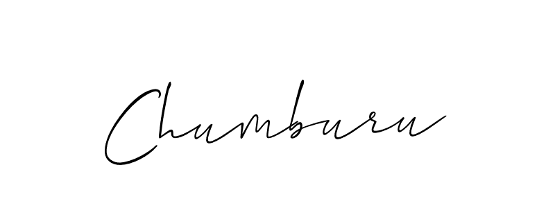 Create a beautiful signature design for name Chumburu. With this signature (Allison_Script) fonts, you can make a handwritten signature for free. Chumburu signature style 2 images and pictures png