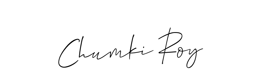 Also we have Chumki Roy name is the best signature style. Create professional handwritten signature collection using Allison_Script autograph style. Chumki Roy signature style 2 images and pictures png