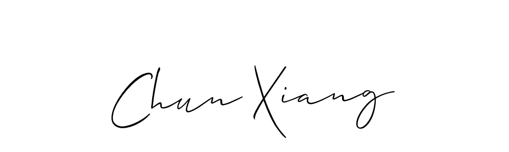 Make a beautiful signature design for name Chun Xiang. With this signature (Allison_Script) style, you can create a handwritten signature for free. Chun Xiang signature style 2 images and pictures png