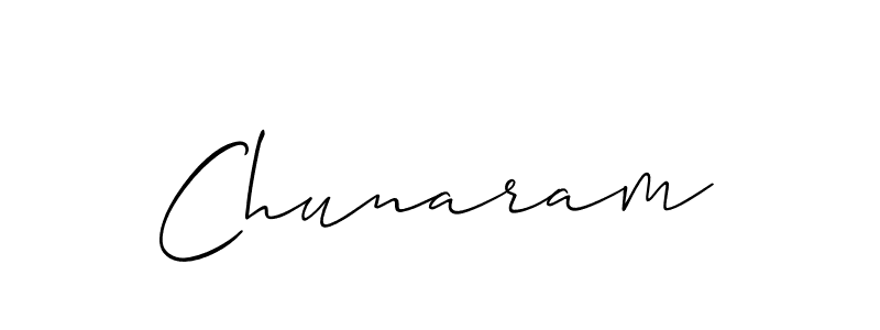 The best way (Allison_Script) to make a short signature is to pick only two or three words in your name. The name Chunaram include a total of six letters. For converting this name. Chunaram signature style 2 images and pictures png