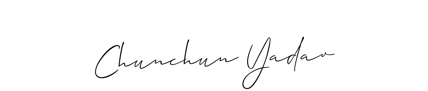 Make a beautiful signature design for name Chunchun Yadav. Use this online signature maker to create a handwritten signature for free. Chunchun Yadav signature style 2 images and pictures png