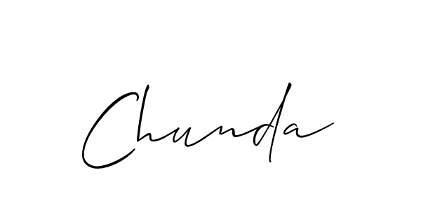 Make a beautiful signature design for name Chunda. Use this online signature maker to create a handwritten signature for free. Chunda signature style 2 images and pictures png