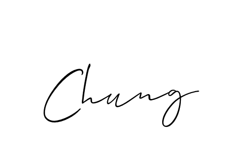 How to Draw Chung signature style? Allison_Script is a latest design signature styles for name Chung. Chung signature style 2 images and pictures png