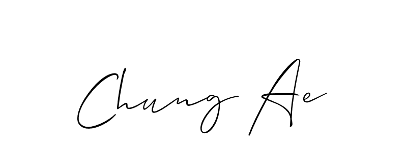 How to Draw Chung Ae signature style? Allison_Script is a latest design signature styles for name Chung Ae. Chung Ae signature style 2 images and pictures png