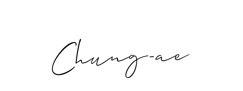 It looks lik you need a new signature style for name Chung-ae. Design unique handwritten (Allison_Script) signature with our free signature maker in just a few clicks. Chung-ae signature style 2 images and pictures png