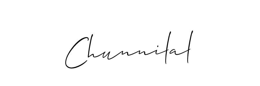 Also You can easily find your signature by using the search form. We will create Chunnilal name handwritten signature images for you free of cost using Allison_Script sign style. Chunnilal signature style 2 images and pictures png