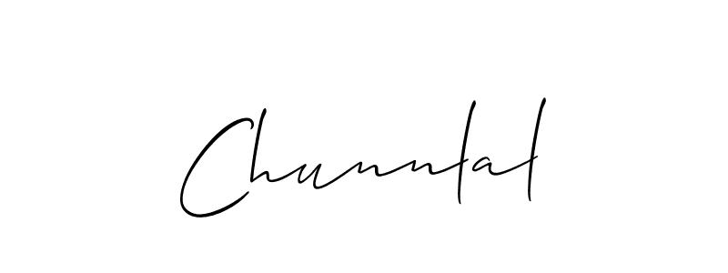 The best way (Allison_Script) to make a short signature is to pick only two or three words in your name. The name Chunnlal include a total of six letters. For converting this name. Chunnlal signature style 2 images and pictures png