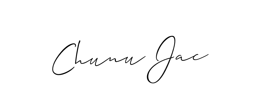 Check out images of Autograph of Chunu Jac name. Actor Chunu Jac Signature Style. Allison_Script is a professional sign style online. Chunu Jac signature style 2 images and pictures png