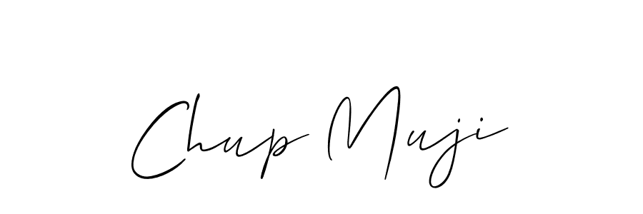 Make a short Chup Muji signature style. Manage your documents anywhere anytime using Allison_Script. Create and add eSignatures, submit forms, share and send files easily. Chup Muji signature style 2 images and pictures png