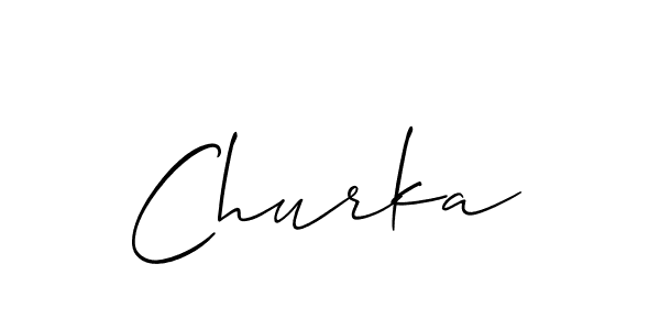 if you are searching for the best signature style for your name Churka. so please give up your signature search. here we have designed multiple signature styles  using Allison_Script. Churka signature style 2 images and pictures png