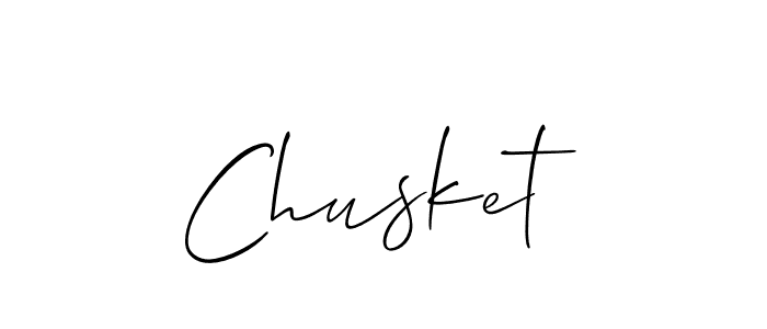 Create a beautiful signature design for name Chusket. With this signature (Allison_Script) fonts, you can make a handwritten signature for free. Chusket signature style 2 images and pictures png