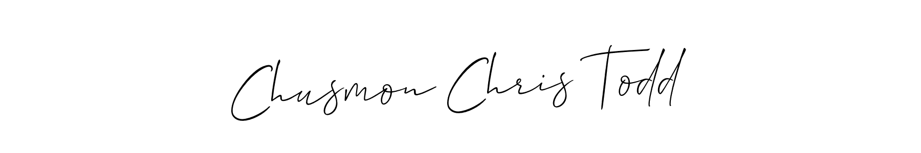 How to Draw Chusmon Chris Todd signature style? Allison_Script is a latest design signature styles for name Chusmon Chris Todd. Chusmon Chris Todd signature style 2 images and pictures png