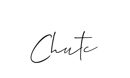 The best way (Allison_Script) to make a short signature is to pick only two or three words in your name. The name Chutc include a total of six letters. For converting this name. Chutc signature style 2 images and pictures png