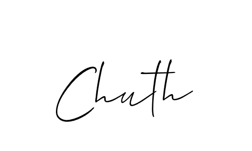 Similarly Allison_Script is the best handwritten signature design. Signature creator online .You can use it as an online autograph creator for name Chuth. Chuth signature style 2 images and pictures png