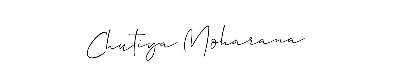 The best way (Allison_Script) to make a short signature is to pick only two or three words in your name. The name Chutiya Moharana include a total of six letters. For converting this name. Chutiya Moharana signature style 2 images and pictures png