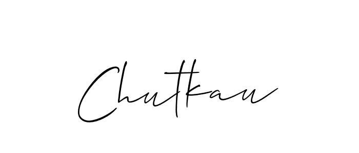 Also we have Chutkau name is the best signature style. Create professional handwritten signature collection using Allison_Script autograph style. Chutkau signature style 2 images and pictures png