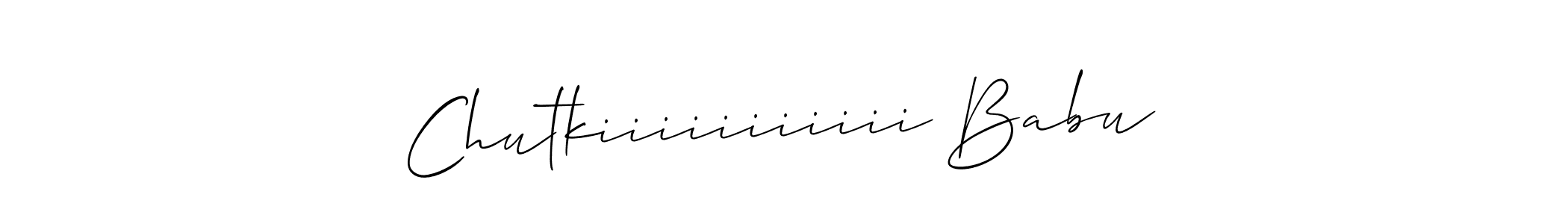 How to Draw Chutkiiiiiiiiiii Babu signature style? Allison_Script is a latest design signature styles for name Chutkiiiiiiiiiii Babu. Chutkiiiiiiiiiii Babu signature style 2 images and pictures png
