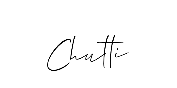 Also we have Chutti name is the best signature style. Create professional handwritten signature collection using Allison_Script autograph style. Chutti signature style 2 images and pictures png