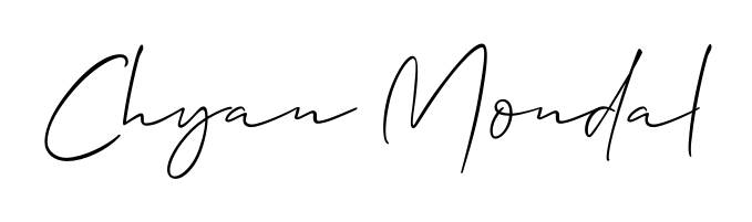 Enhance your business communications with Chyan Mondal signature in Allison_Script lettering. Clean, modern, and universally compatible. Chyan Mondal signature style 2 images and pictures png