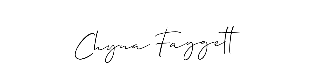 How to Draw Chyna Faggett signature style? Allison_Script is a latest design signature styles for name Chyna Faggett. Chyna Faggett signature style 2 images and pictures png