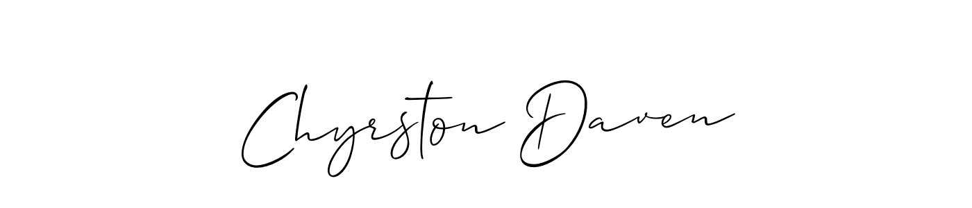 Make a beautiful signature design for name Chyrston Daven. Use this online signature maker to create a handwritten signature for free. Chyrston Daven signature style 2 images and pictures png