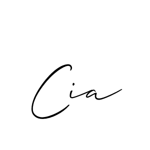 How to make Cia signature? Allison_Script is a professional autograph style. Create handwritten signature for Cia name. Cia signature style 2 images and pictures png