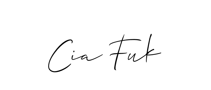 Here are the top 10 professional signature styles for the name Cia Fuk. These are the best autograph styles you can use for your name. Cia Fuk signature style 2 images and pictures png