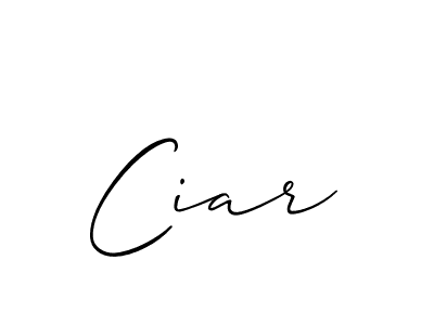 Make a beautiful signature design for name Ciar. Use this online signature maker to create a handwritten signature for free. Ciar signature style 2 images and pictures png