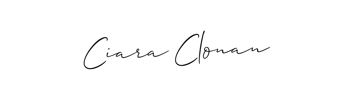 Best and Professional Signature Style for Ciara Clonan. Allison_Script Best Signature Style Collection. Ciara Clonan signature style 2 images and pictures png