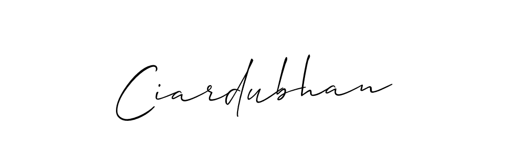 Best and Professional Signature Style for Ciardubhan. Allison_Script Best Signature Style Collection. Ciardubhan signature style 2 images and pictures png