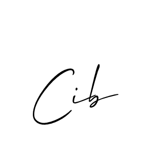 Create a beautiful signature design for name Cib. With this signature (Allison_Script) fonts, you can make a handwritten signature for free. Cib signature style 2 images and pictures png