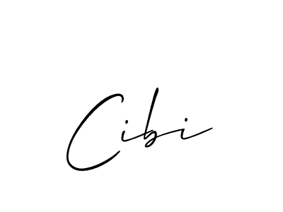 Cibi stylish signature style. Best Handwritten Sign (Allison_Script) for my name. Handwritten Signature Collection Ideas for my name Cibi. Cibi signature style 2 images and pictures png