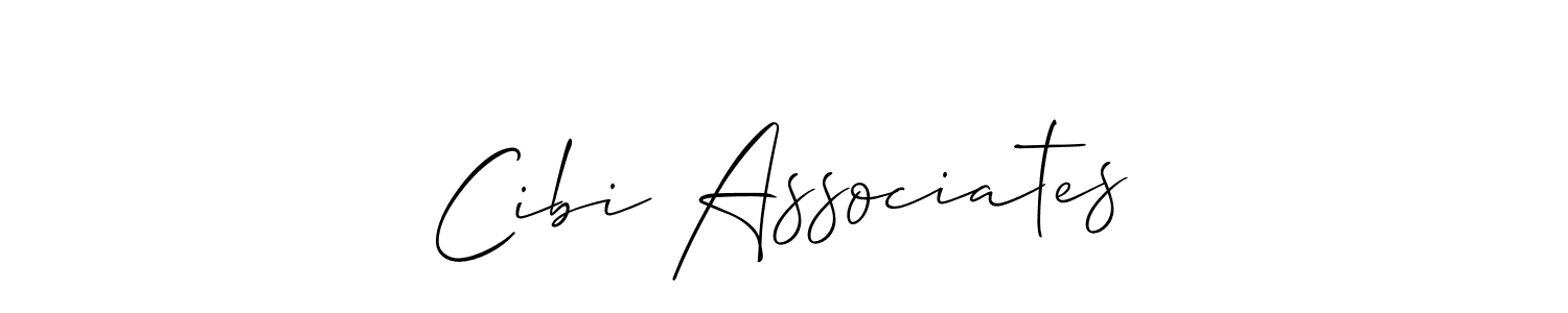 Best and Professional Signature Style for Cibi Associates. Allison_Script Best Signature Style Collection. Cibi Associates signature style 2 images and pictures png