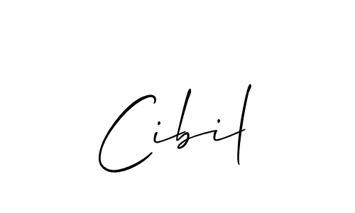 Design your own signature with our free online signature maker. With this signature software, you can create a handwritten (Allison_Script) signature for name Cibil. Cibil signature style 2 images and pictures png