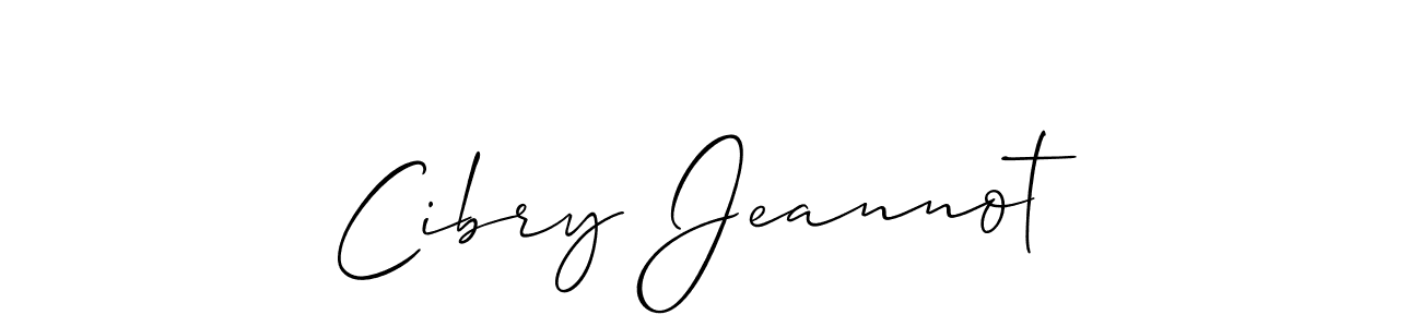 Design your own signature with our free online signature maker. With this signature software, you can create a handwritten (Allison_Script) signature for name Cibry Jeannot. Cibry Jeannot signature style 2 images and pictures png