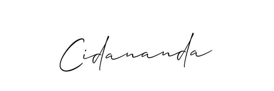 Once you've used our free online signature maker to create your best signature Allison_Script style, it's time to enjoy all of the benefits that Cidananda name signing documents. Cidananda signature style 2 images and pictures png