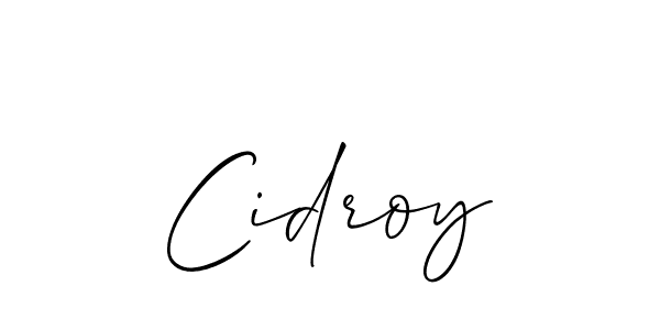 Best and Professional Signature Style for Cidroy. Allison_Script Best Signature Style Collection. Cidroy signature style 2 images and pictures png