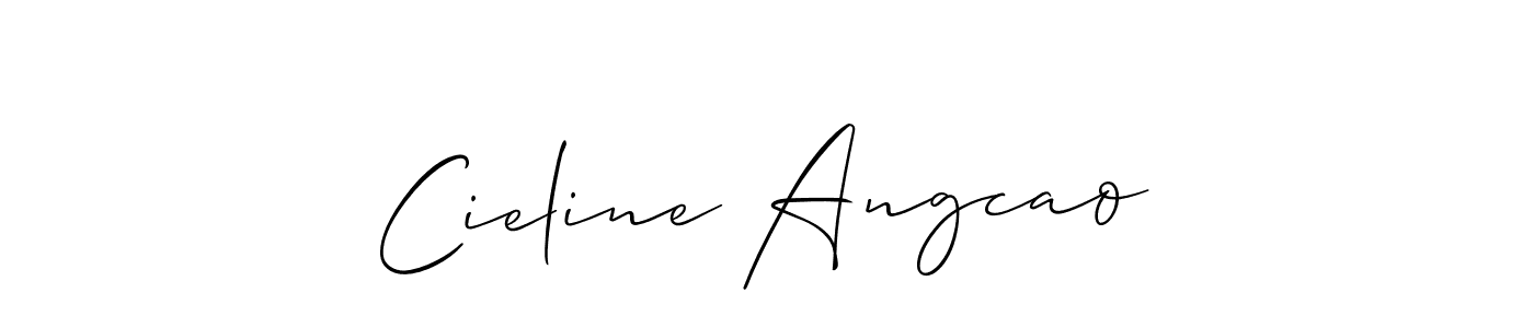 Best and Professional Signature Style for Cieline Angcao. Allison_Script Best Signature Style Collection. Cieline Angcao signature style 2 images and pictures png