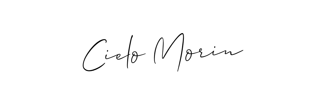 Design your own signature with our free online signature maker. With this signature software, you can create a handwritten (Allison_Script) signature for name Cielo Morin. Cielo Morin signature style 2 images and pictures png