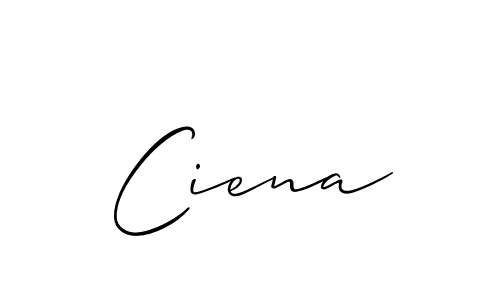 Allison_Script is a professional signature style that is perfect for those who want to add a touch of class to their signature. It is also a great choice for those who want to make their signature more unique. Get Ciena name to fancy signature for free. Ciena signature style 2 images and pictures png
