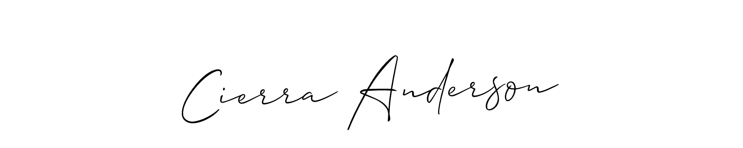 You can use this online signature creator to create a handwritten signature for the name Cierra Anderson. This is the best online autograph maker. Cierra Anderson signature style 2 images and pictures png