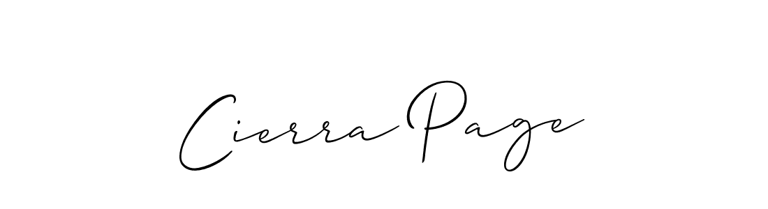 How to Draw Cierra Page signature style? Allison_Script is a latest design signature styles for name Cierra Page. Cierra Page signature style 2 images and pictures png