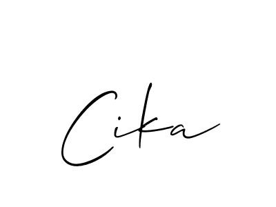 Best and Professional Signature Style for Cika. Allison_Script Best Signature Style Collection. Cika signature style 2 images and pictures png